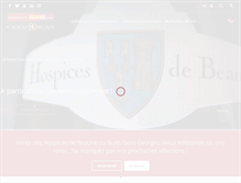 Tablet Screenshot of hospices-beaune.com